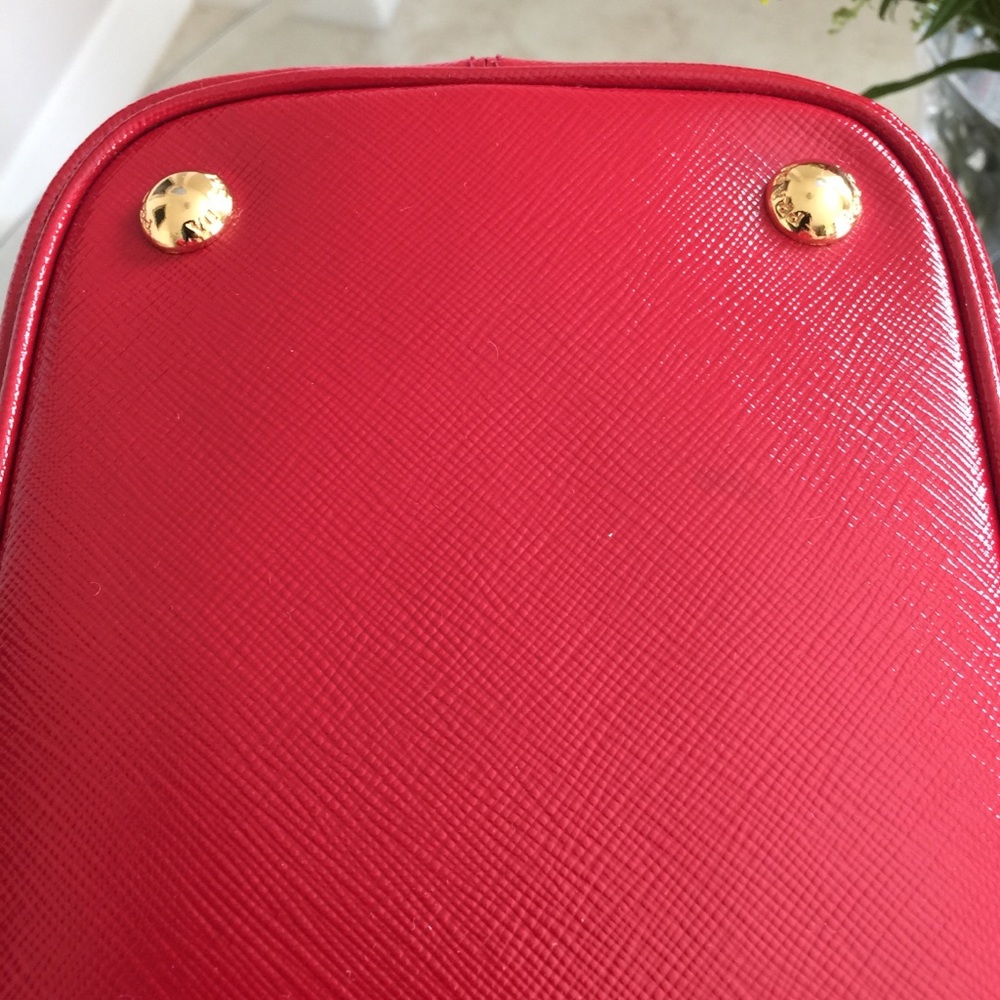 Prada Red Saffiano Tote - Picture 9 of 10